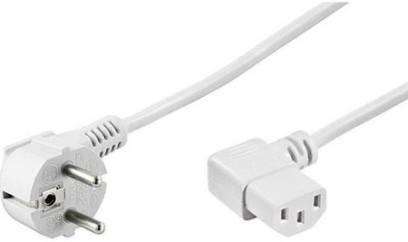 Pro Power cable C13 2x90&#176; - White - 1.5m (4040849960437)