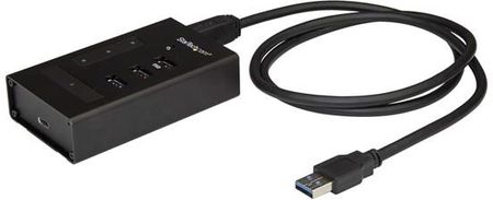 StarTech.com 4 Port USB Hub Metal - USB 3.0 - USB-A to 3x USB A &amp; 1x USB C - hub - 4 porte USB hub - 4 - Czarny (HB30A3A1CST)