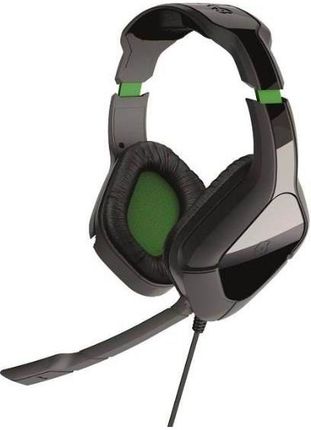 Gioteck HCX1 Xbox One Wired Stereo Headset - Black/Green - Zestaw słuchawkowy - Microsoft Xbox One S (0812313017763)
