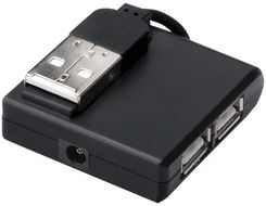 Micro Connect - hub - 4 ports USB hub - 4 - Czarny (MCUSB20HUB4P)