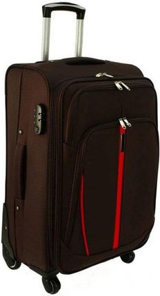 Średnia walizka PELLUCCI S-020 M Brązowa - brązowy
