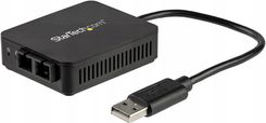 Zdjęcie StarTech.com USB 2.0 to Fiber Optic Converter - 100BaseFX SC - netværksadapter (US100A20FXSC) - Puck