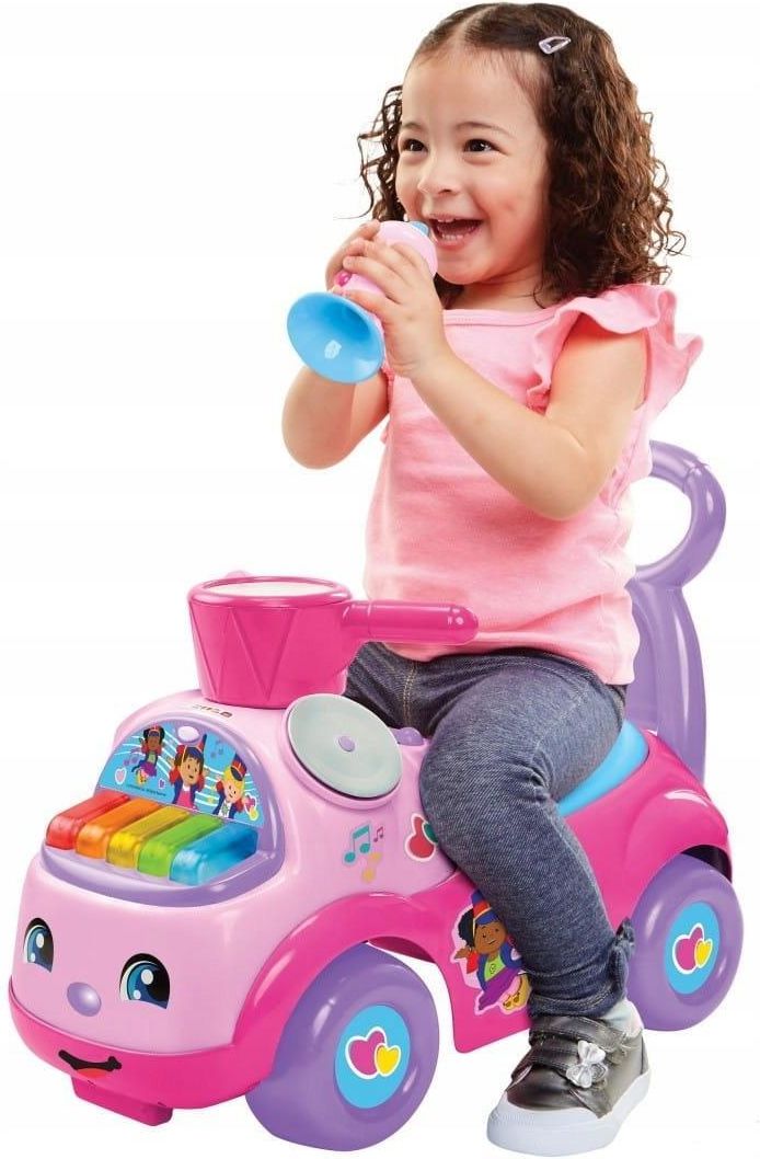 Fisher Price Muzyczna Parada Jeździk Różowy 64799 - zdjęcie 3 Fisher Price Muzyczna Parada Jeździk Różowy 64799