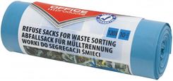 Zdjęcie Office Products Worki Na Śmieci Domowe Do Segregacji Makulatury Mocne Ldpe 120L 10Szt. Niebieskie - Opole