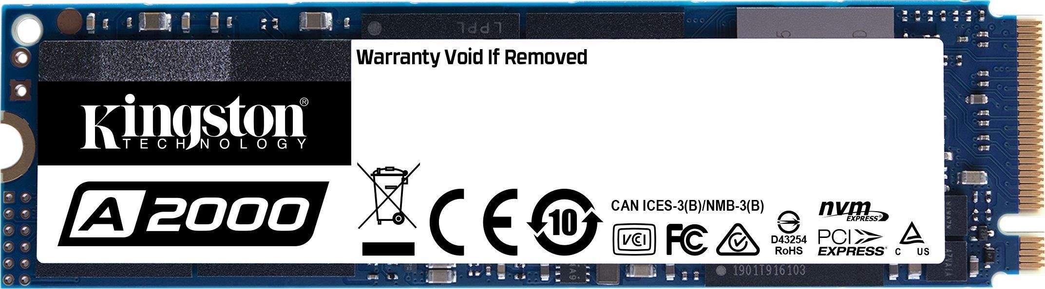 Dysk SSD Kingston A2000 M 2 Pci e NVMe 1TB SSD SA2000M81000G Opinie 