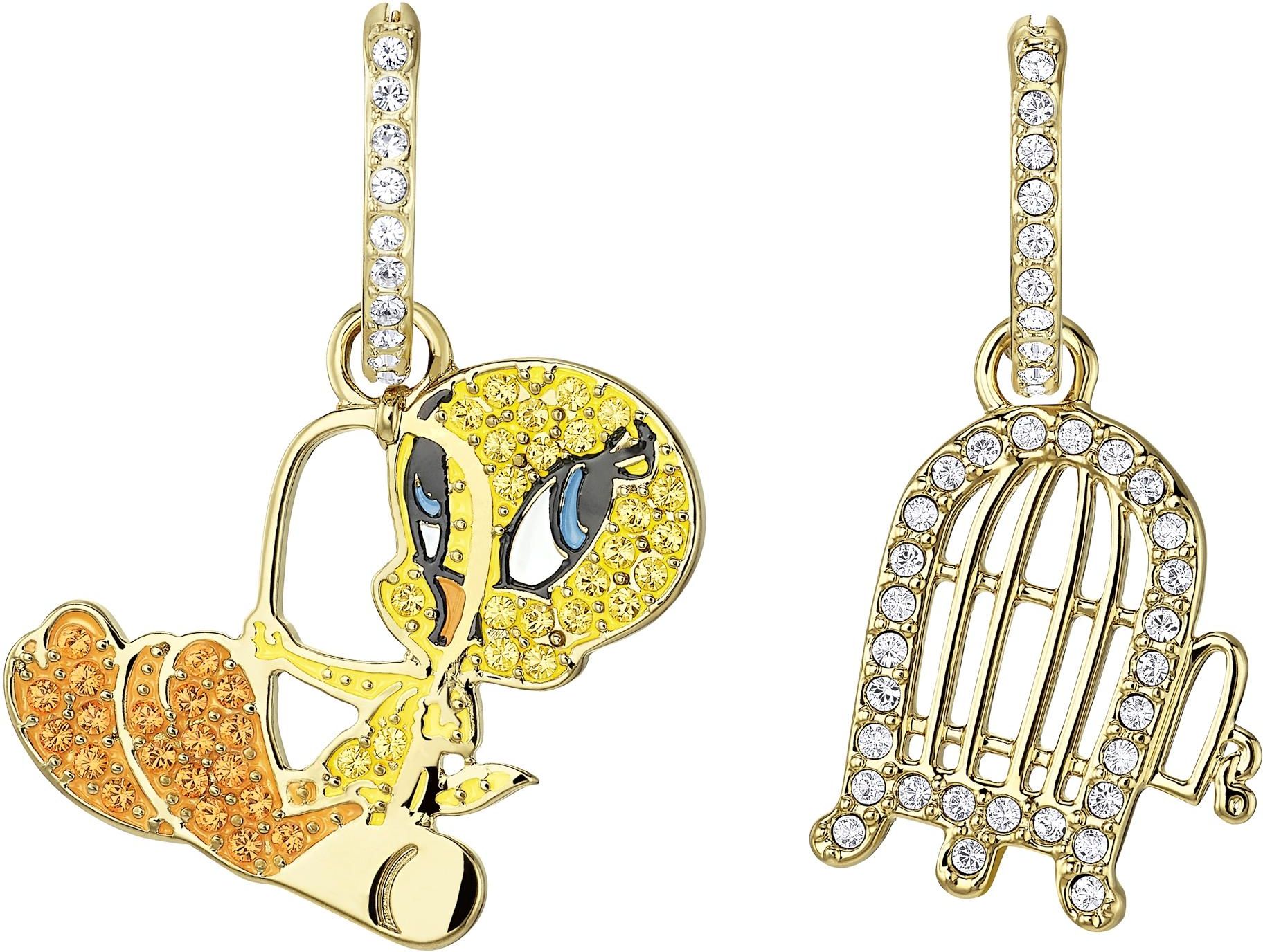 Swarovski Looney Tunes Pierced Earrings Hoop Tweety Ceny i opinie Ceneo.pl