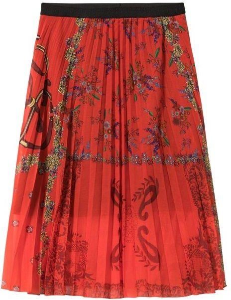 Desigual spódnica damska Fal Andrea 36 czerwony Ceny i SPÓDNICA DESIGUAL 40 w Spódnice i spódniczki Moda damska