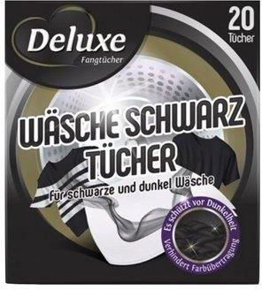 Deluxe Wasche Schwarz Tucher Chuseczki Przywracające Czerń 20 Sztuk