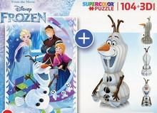 Clementoni Disney Kraina Lodu Puzzle 104El. 3D Model - Ceny i opinie ...