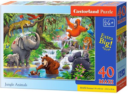 Castorland Puzzle Maxi 40El. Zwierzęta W Dżungli