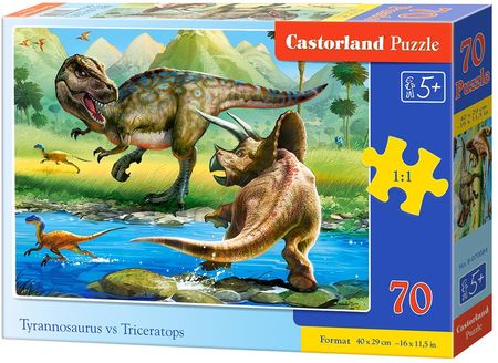 Castorland Puzzle 70El. Tyrannosaurus Vs Triceratops