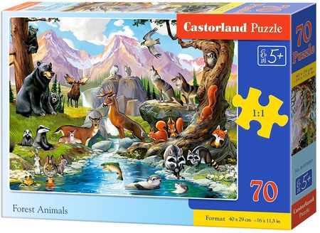 Castorland Puzzle 70El. Dzikie Zwierzęta