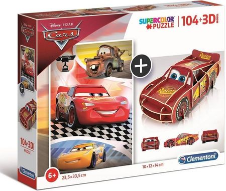 Clementoni Puzzle 104El. 3D Model Cars