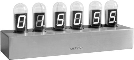 Karlsson Zegar Stolikowy Cathode Stal (Ka4208)