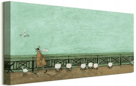 Sam Toft Ernest, Doris i owieczki Obraz 60x30 cm
