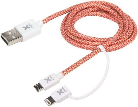 XTORM kabel Dual USB i Lightning 1m (XCX009)