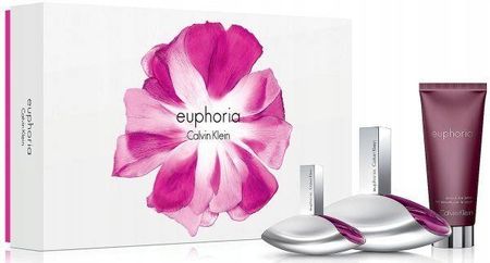 Calvin Klein Euphoria 100ml Woda Perfumowana + 30ml Woda Perfumowana + 100ml Balsam Do Ciała