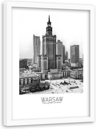 Feebe Obraz W Ramie Białej Warszawa Pałac Kultury (4905012458053)