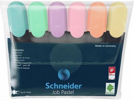 Schneider Zakreślacz Job Pastel 15 Mm 6 Sztuk Mix Kolorów