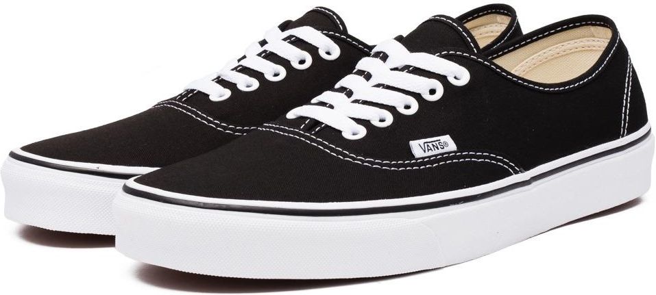 black authentic vans
