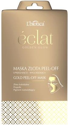 L'biotica Eclat Golden Glow Maska peel-off złota 10 g