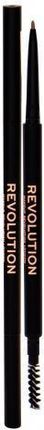 Makeup Revolution Precise Brow Pencil precyzyjny ołówek do brwi ze szczotką Light Brown 0,05g