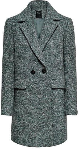 ONLY Damski płaszcz ONLALLY BOUCLE WOOL COAT CC OTW Balsam Green