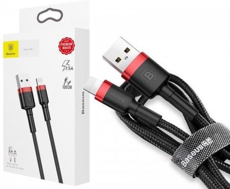 Baseus Kabel Lightning 2.4A 1M RD+BLACK CALKLF-B19