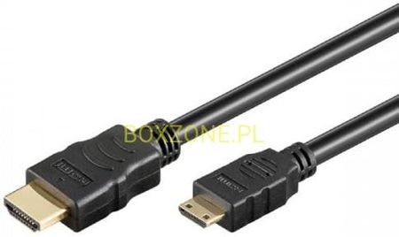 No Name Kabel Hdmi Mini M High Speed 5M Pozłacane Końcówki Czarna