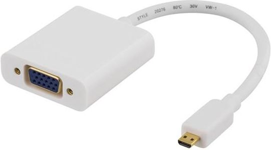 Deltaco Micro Hdmi Til Vga Adapter Pin Han Opinie I Ceny Na