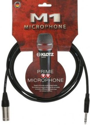Kabel mikrofonowy Klotz M1MS1K0500 – XLR M / Jack stereo 5 m