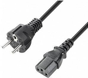 Adam Hall Cables 8101 KB 1000 - Kabel do urządzeń nienagrzewających się CEE 7/7 - C13, 10 m
