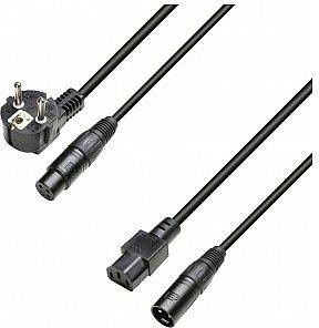 Adam Hall Cables 8101 PSAX 1000 - Power and Audio Cable CEE7/7 &amp;amp
