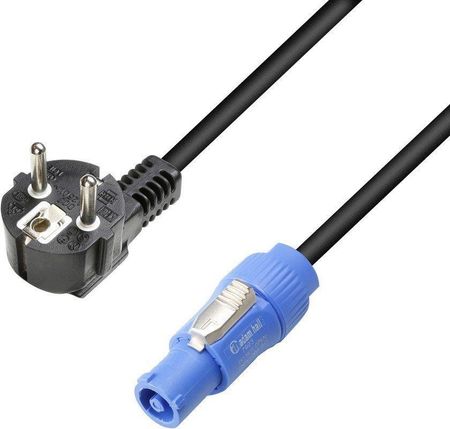 Adam Hall Cables 8101 PCON 0300 X - Główny kabel zasilający CEE 7/7 - Power Twist 1,5 mm2 3 m