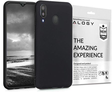 alogy Etui silikonowe slim case do Samsung Galaxy M20 czarne (37078)
