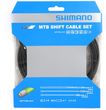 Shimano OptiSlick MTB komplet linek i pancerzy przerzutki,  czarny