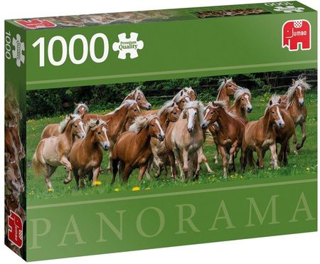 Jumbo Puzzle 1000El. Konie Rasy Haflinger Panorama