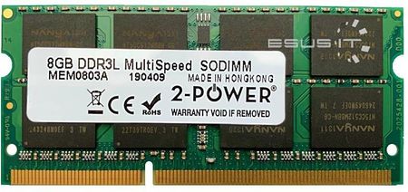 Pamięć RAM 2-POWER 8GB SO-DIMM DDR3 1600MHz (MEM0803A)
