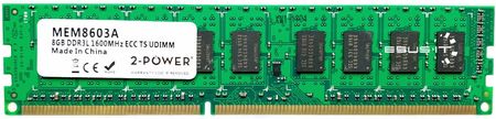 2-POWER 8GB UDIMM DDR3 1600MHz (MEM8603A)