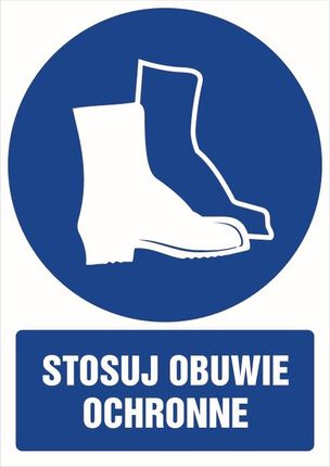 Topdesign Gl047 Bk Fn Znak "Stosuj Obuwie Ochronne"
