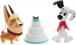 Mattel Disney 101 Dalmatyńczyków. Figurki Dylan i Clarissa Psie wesele 2szt GBM40 - zdjęcie 1