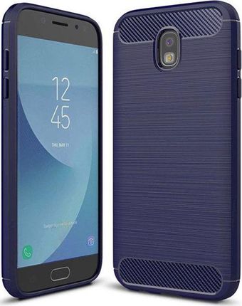 Case Etui Carbon Lux Niebieski Samsung Galaxy A6 Plus 2018 Standard