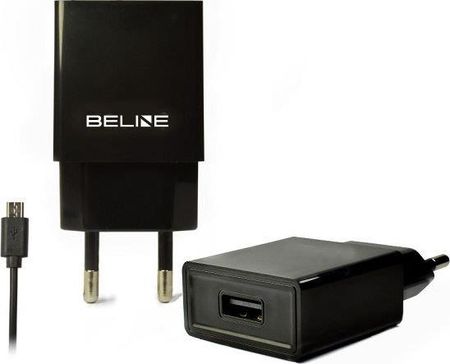 Beline sieciowa USB + microUSB 1A czarna (BELI0008)