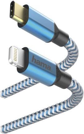 Hama Reflected USB-C - Lightning 1,5m niebieski (183311)