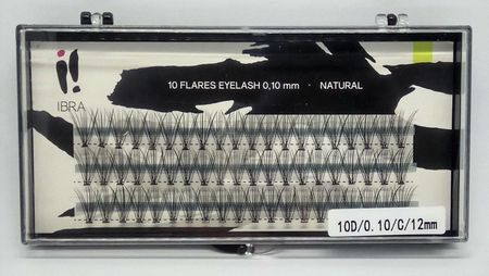 Ibra Kępki sztucznych rzęs NATURAL 10D/0.10/C/12mm
