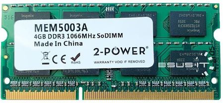 Pamięć RAM 2-Power 1X4Gb So-Dimm Ddr3 1066Mhz Mem5003A