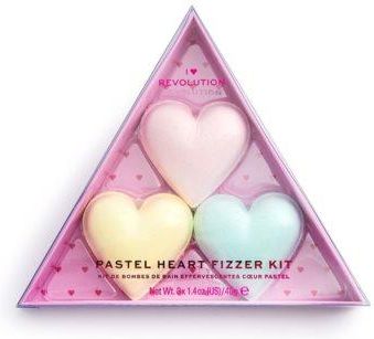 I Heart Revolution Fizzer Kit Pastel Heart Kolorowe Tabletki Musujące Do Kąpieli 120 g