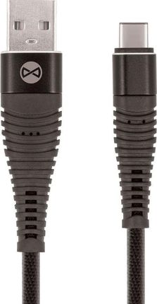 Forever Kabel USB typu C Shark czarny 1m