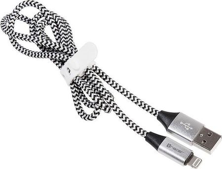 Kabel USB Tracer USB 2.0 Iphone AM - lightning 1,0m czarno-srebrny
