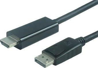 Kabel PremiumCord DisplayPort HDMI 2 Czarny (kportadk04-02)